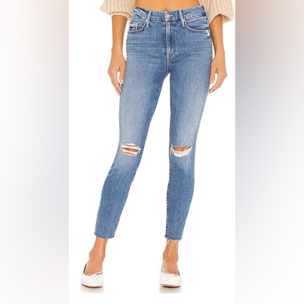 MOTHER The Looker Ankle Fray in Not Cut & PastedSize 26
